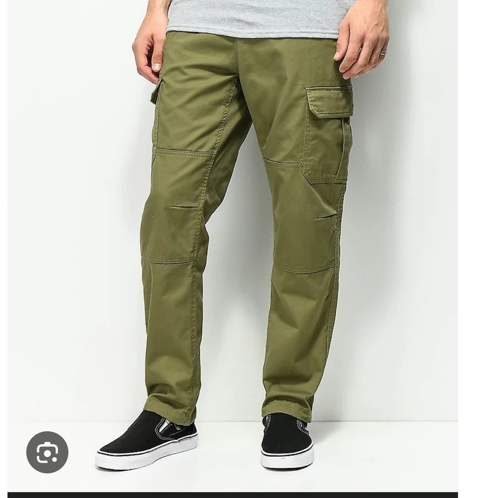 Empyre Relaxed Fit Cargo Pants Mens 33 Olive Green Skater Utility Workwear Pants